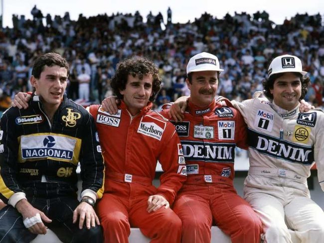 Senna, Prost, Mansell e Piquet, esses caras faziam muita análise competitiva